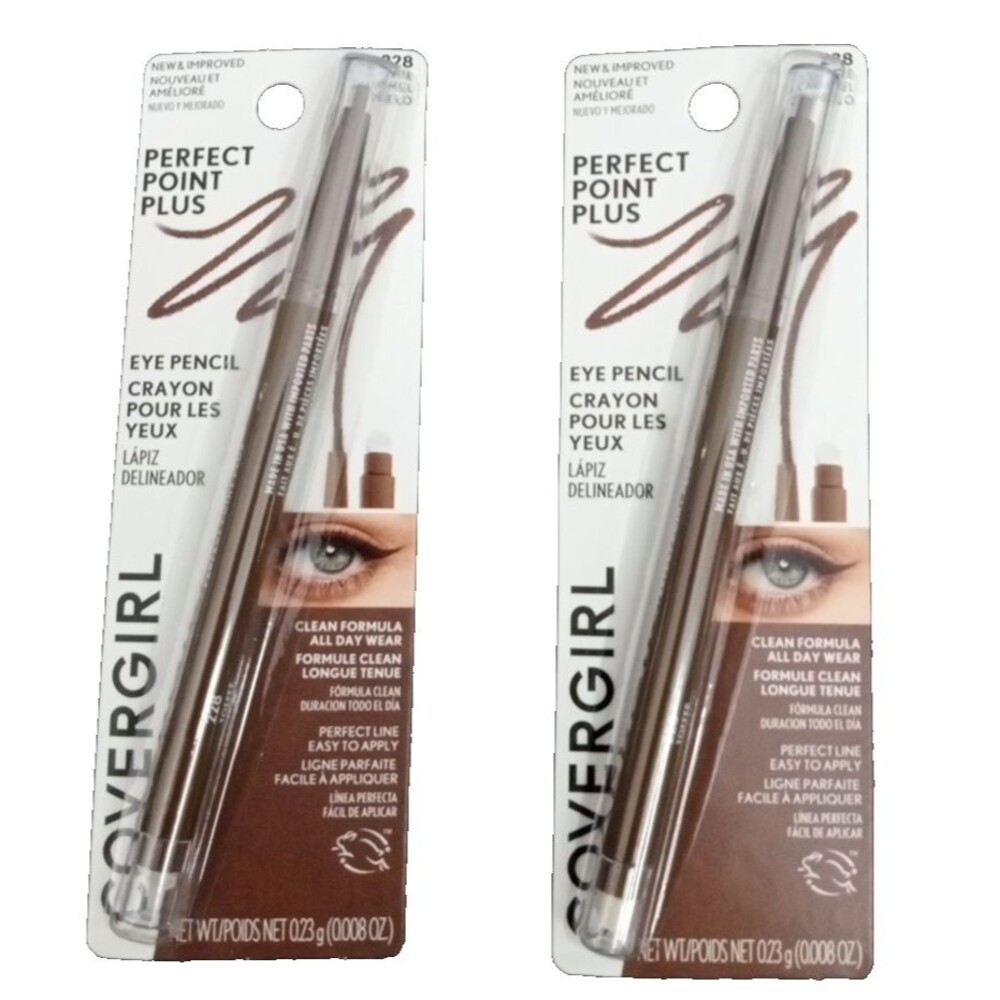 2 Each COVERGIRL  Perfect Point Plus Eye Pencil #228 Toffee Caramel Eyeliner New
